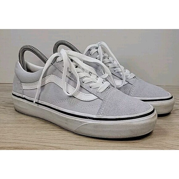 Vans Old Skool Gray Suede & Canvas Low Top Skate Shoes M 4/W 5.5 751505 - Picture 2 of 13